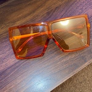 Orange Square Sunglasses